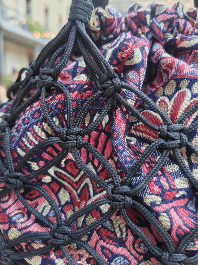 Sac macramé L
